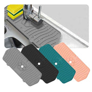 Faucet Mat for Kitchen Counter- Splash Guard, Bathroom Counter Pad, Silicone material, Grey In Australia - Darrahopens