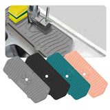 Faucet Mat for Kitchen Counter- Splash Guard, Bathroom Counter Pad, Silicone material, Grey In Australia - Darrahopens