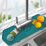 Faucet Mat for Kitchen Counter- Splash Guard, Bathroom Counter Pad, Silicone material, Grey