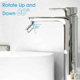 Dual Function 360 Degree Rotation Swivel Faucet Spray Head, Soft Bubble and Strong Spray, FM22 Adapter, stainless steel material In Australia - Darrahopens