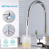 Dual Function 360 Degree Rotation Swivel Faucet Spray Head, Soft Bubble and Strong Spray, FM22 Adapter, stainless steel material In Australia - Darrahopens