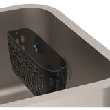 Kitchen sponge holder, dish rack, 3x strong suction cups or transparent gray countertop, countertop organization, Grey Finish In Australia - Darrahopens