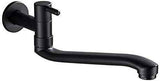 Wall-mounted cold water faucet for washing machine, mop, pool and garden, stainless steel material, Black Finish In Australia - Darrahopens