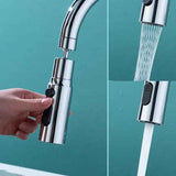 Spray head compatible with kitchen mixer 3 Spray Modes 720 Degree Rotation Rotatable faucet shower, Silver Finish In Australia - Darrahopens