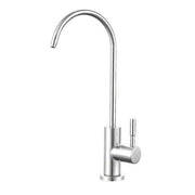 Drinking Water Faucet Kitchen Mixer Stainless Steel Water Filter Faucet, 360 Degree Rotation, 12.2x27cm Overall Size, Silver/Black Finish Options