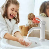 Bathroom Faucet, Stainless Steel Sink Faucet, Water-Saving Flow, Splash Reduction, Ceramic Cartridge, White Finish In Australia - Darrahopens
