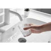 Bathroom Faucet, Stainless Steel Sink Faucet, Water-Saving Flow, Splash Reduction, Ceramic Cartridge, White Finish In Australia - Darrahopens