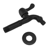 304 stainless steel wall mounted washing machine faucet- long single cold water tap, cold water use, Black Finish In Australia - Darrahopens