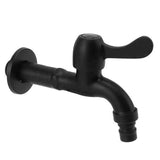 304 stainless steel wall mounted washing machine faucet- long single cold water tap, cold water use, Black Finish In Australia - Darrahopens