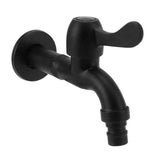 304 stainless steel wall mounted washing machine faucet- long single cold water tap, cold water use, Black Finish In Australia - Darrahopens