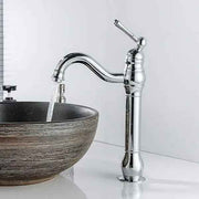 Retro Basin Faucet Swivel 360 Degree Rotation Single Handle Bathroom Mixer High Spout Cold and Hot Water Available, brass material, Chrome Finish In Australia - Darrahopens