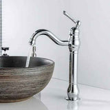 Retro Basin Faucet Swivel 360 Degree Rotation Single Handle Bathroom Mixer High Spout Cold and Hot Water Available, brass material, Chrome Finish In Australia - Darrahopens