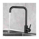 Kitchen Faucet 7-Shaped Kitchen Faucet in 304 Steel Kitchen Faucet 360 Swivel with Removable Aerator Anti-limescale, Black/Brushed Finish Options In Australia - Darrahopens