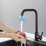 Kitchen Faucet 7-Shaped Kitchen Faucet in 304 Steel Kitchen Faucet 360 Swivel with Removable Aerator Anti-limescale, Black/Brushed Finish Options In Australia - Darrahopens