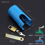 Lock Tap Faucet Lock Anti-theft Protection Cover Premium Metal Iron Multi-function Outdoor Garden Kitchen, outdoor faucet protection