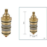 Brass Thermostatic Shower Valve with Cartridge and Handle for Shower Mixer, brass construction, durable plumbing accessory, Black Finish In Australia - Darrahopens