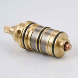 Brass Thermostatic Shower Valve with Cartridge and Handle for Shower Mixer, brass construction, durable plumbing accessory, Black Finish In Australia - Darrahopens