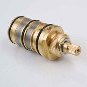 Brass Thermostatic Shower Valve with Cartridge and Handle for Shower Mixer, brass construction, durable plumbing accessory, Black Finish In Australia - Darrahopens