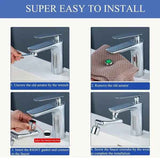 1080 Degree Rotation Rotatable faucet extender + 2 water outlet modes, 1080 degree rotation, splash reduction, Silver Finish In Australia - Darrahopens