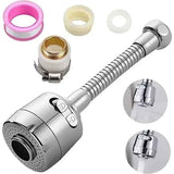 Swivel water tap, kitchen faucet extension, 360 degree rotation, splash reduction, leak-resistant use, multiple spray modes In Australia - Darrahopens