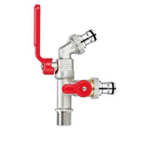 Frost-proof water tap- Outdoor tap with double outlets, leak-resistant use, frost protection, outdoor faucet protection, Silver Finish In Australia - Darrahopens