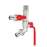 Frost-proof water tap- Outdoor tap with double outlets, leak-resistant use, frost protection, outdoor faucet protection, Silver Finish In Australia - Darrahopens