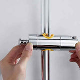 360 Degree Rotation Adjustable 18-25 mm Shower Rod Fit Shower Head Holder Bracket Rod Bar Male, ABS material, Grey/Orange Finish Options In Australia - Darrahopens