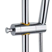 360 Degree Rotation Adjustable 18-25 mm Shower Rod Fit Shower Head Holder Bracket Rod Bar Male, ABS material, Grey/Orange Finish Options In Australia - Darrahopens