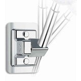 360 Degree Rotation Adjustable Shower Head Holder, Wall Mount No Drilling, Universal Shower Bracket, Compatible with Most Shower Heads, Chrome Finish In Australia - Darrahopens