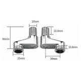 2-Pack Bathtub Faucet Adapter, Adjustable Swing Arm, 20/25 mm Brass Mixer Connector, Chrome/Starlight Finish Options In Australia - Darrahopens