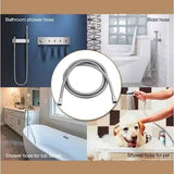 3m Shower Hose- Stainless Steel Shower Hose, stainless steel construction, 300 x 2 cm Overall Size, Silver Finish In Australia - Darrahopens