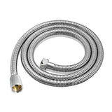 Thick Stainless Steel Shower Hose, 3 m Length, G1/2 Thread, Hand Shower Connection, leak-resistant use, Chrome Finish