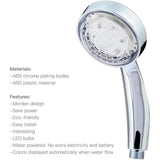 7 Colors LED Shower Head, Multicolor, Universal Fit, with strong thermal material, pressure-boosted flow, universal compatibility