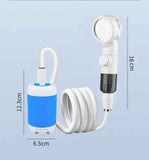 Portable Camping Shower with USB Rechargeable Electric Pump, Digital Display, Multiple Spray Modes, Outdoor Shower Kit In Australia - Darrahopens