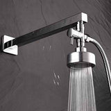 3-way T-connector with shut-off valve for bathroom, 7 x 7 Overall Size, 1 x 3 Overall Size, leak-resistant use, Silver Finish In Australia - Darrahopens