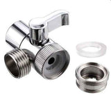 Faucet Adapter Kitchen Faucet Diverter Valve Faucet Connection for Bathroom Faucet Shower, brass material, M22/M24 Thread Compatibility, Chrome Finish In Australia - Darrahopens