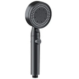 5 Spray Modes Adjustable High Pressure Shower One-Button Stop Water Massage Shower Head Water Saving Shower Bathroom Accessories, Black Finish In Australia - Darrahopens