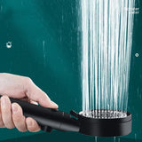 5 Spray Modes Adjustable High Pressure Shower One-Button Stop Water Massage Shower Head Water Saving Shower Bathroom Accessories, Black Finish In Australia - Darrahopens