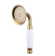 Shower head brass ceramic round hand shower head narrow, ceramic cartridge, universal compatibility, Gold Finish In Australia - Darrahopens