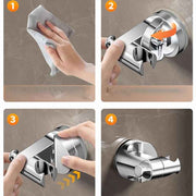 Adjustable Shower Head Holder with Suction Cup, ABS material, comfortable shower coverage, bathroom upgrade use, Silver Finish In Australia - Darrahopens