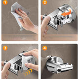 Adjustable Shower Head Holder with Suction Cup, ABS material, comfortable shower coverage, bathroom upgrade use, Silver Finish In Australia - Darrahopens