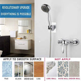 Adjustable shower head holder, self-adhesive hand shower holder with 3M sticker, reusable, durable, waterproof, bathroom wall mount, Chrome Finish In Australia - Darrahopens