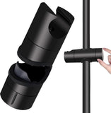 Universal slide piece, 25 mm Shower Rod Fit hand shower holder, ABS material, G1/2 Thread, 360 Degree Rotation, Matte Black/Chrome Finish Options In Australia - Darrahopens