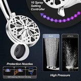 Shower Head 8+2 Functions Handheld Shower Nozzle with High Pressure Water Jet and Detachable Hose, high-pressure spray In Australia - Darrahopens