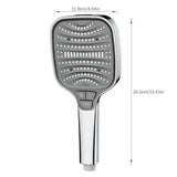 Large Panel Shower Head, 8 Adjustable Positions, Wide Water Outlet, Handheld Bathroom Shower Accessory, Chrome Finish In Australia - Darrahopens