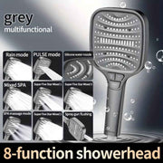 Large Panel Shower Head, 8 Adjustable Positions, Wide Water Outlet, Handheld Bathroom Shower Accessory, Chrome Finish In Australia - Darrahopens