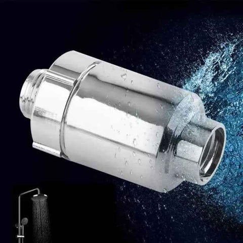 Shower Head Filter Shower Filter Plastic Shower Head Filter Bathroom Home Water Purifier Water Softener Chlorine Heavy Metal Remover, Silver Finish In Australia - Darrahopens