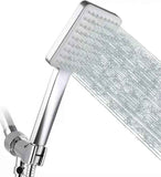 Handheld High Pressure Shower Head with 6 Spray Modes, 1.5m Shower Hose, ABS material, G1/2 Thread, Silver Finish In Australia - Darrahopens