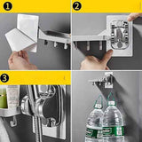 Hand Shower Holder Without Drilling Strong Adhesive Hand Shower Adjustable Angle (, waterproof protection, adjustable shower positioning In Australia - Darrahopens
