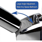 Wall Mounted Shower Bracket for Handheld Shower Head, Height and Angle Adjustable Bathroom Holder, ABS Material, Chrome Finish In Australia - Darrahopens